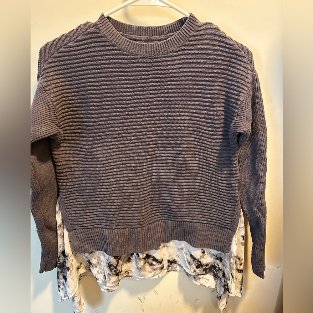 Simply Vera Vera Wang - dark purple layered sweater